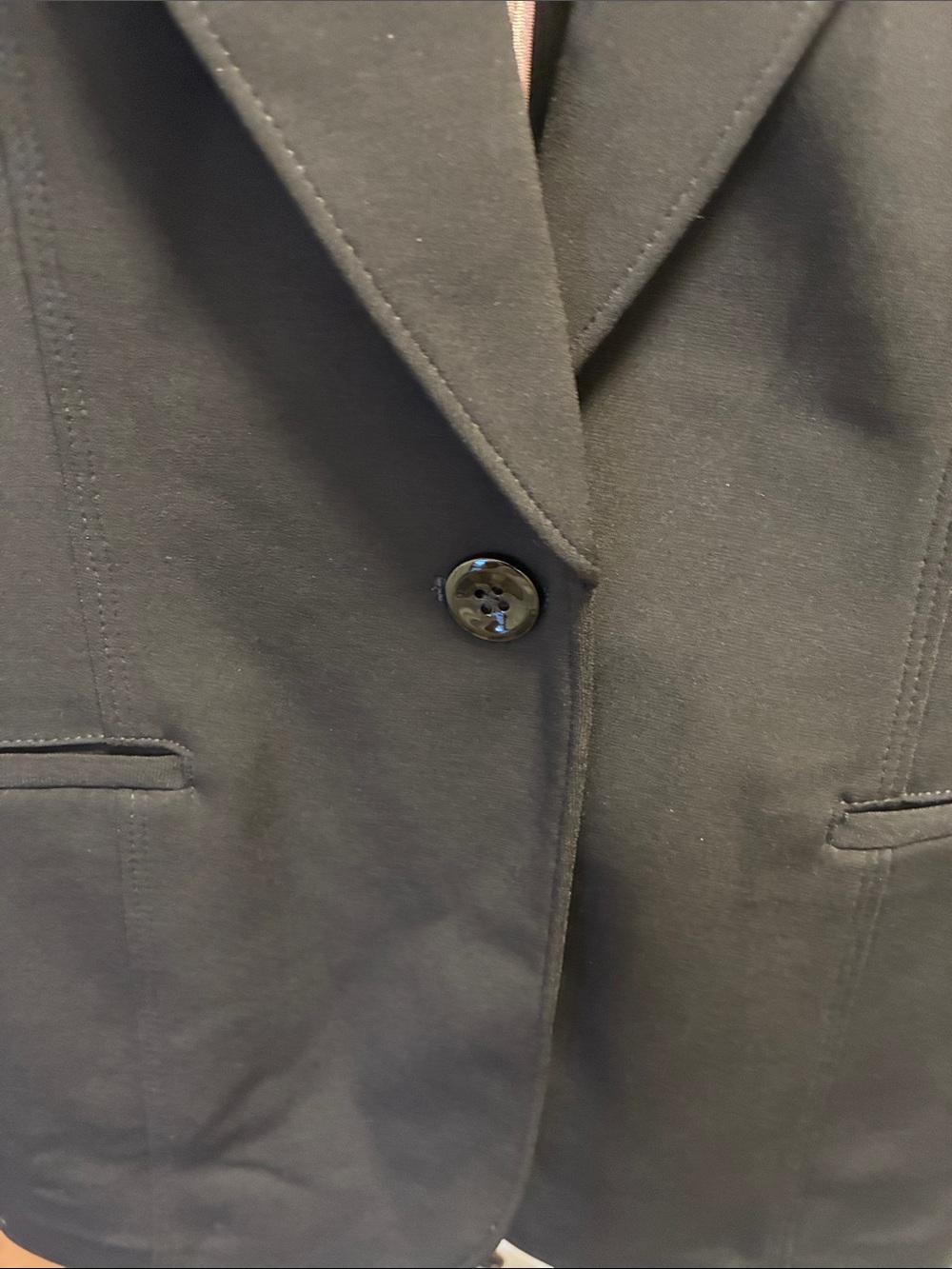 White House Black Market Black one button blazer - Picture 2 of 8